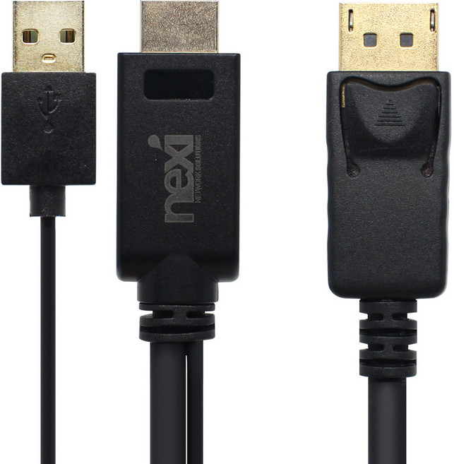 넥시 HDMI to DP1.2 변환 4K 케이블 1.5m, NX898 NX-HDDP015