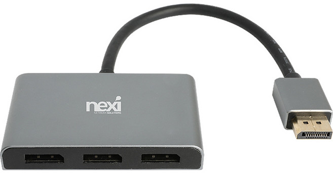 넥시 1:3 DP V1.4 MST 분배기, NX-DP1X3, 1개