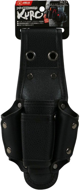 SK11 Schwarz 防水系列 工具袋 SWZ-3 四孔鉗袋 135g, 1個