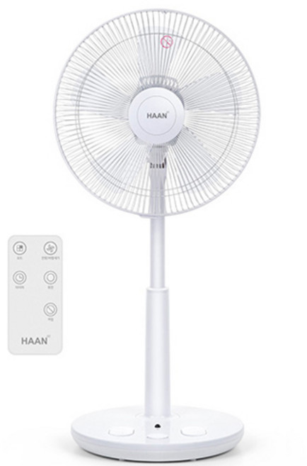 한경희생활과학 초미세풍 발터치 리모컨 선풍기, HAAN-HDC230(화이트)