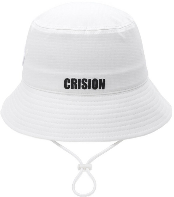 크리션 시그니처 버킷햇 골프모자, 1개, 화이트