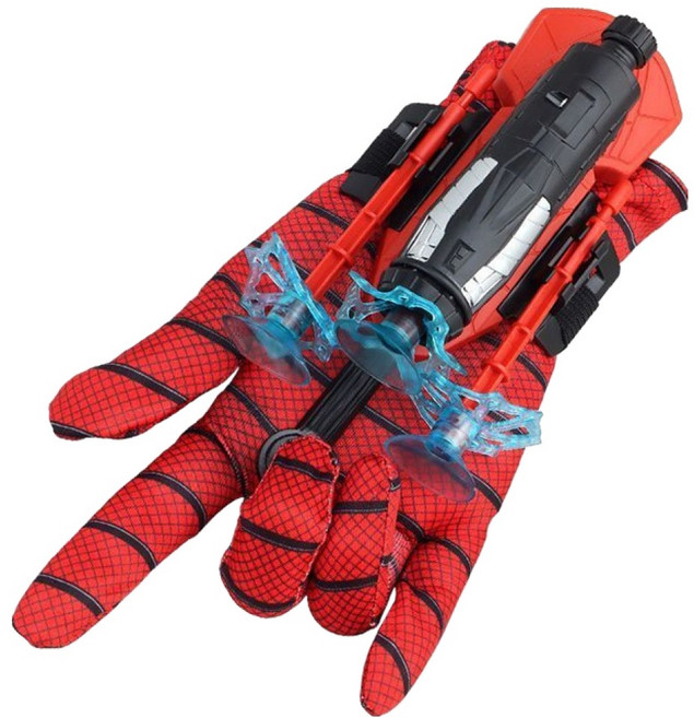 생활의지혜 스파이더맨 웹슈터 거미줄 발사기 세트, 혼합색상, 1세트
