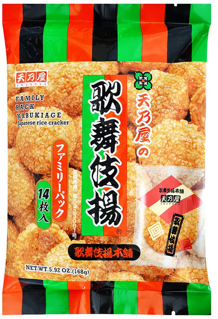 AMANOYA 天乃屋 歌舞伎揚量販包, 1包, 168g