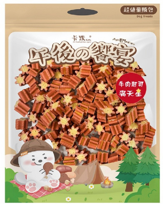 CaMo 卡默 狗零食, 1包, 450g, 牛肉起司滿天星