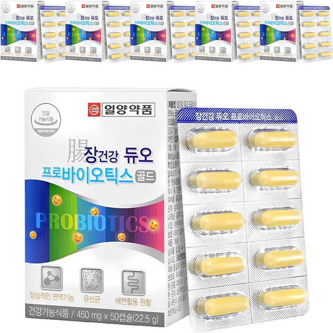 일양약품 장건강 듀오 프로바이오틱스 골드, 50정, 6개