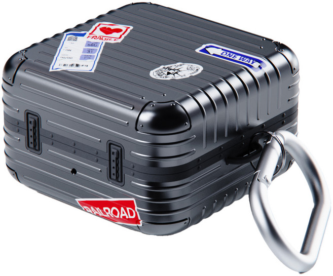 미아크 갤럭시 버즈 4 / 버즈4 프로 캐리어 케이스, 갤럭시 버즈4/버즈4 프로, 블랙, 1개