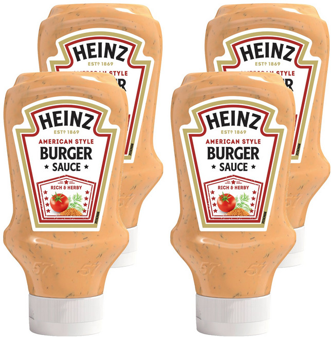 크래프트하인즈 하인즈 버거소스, 418g, 4개