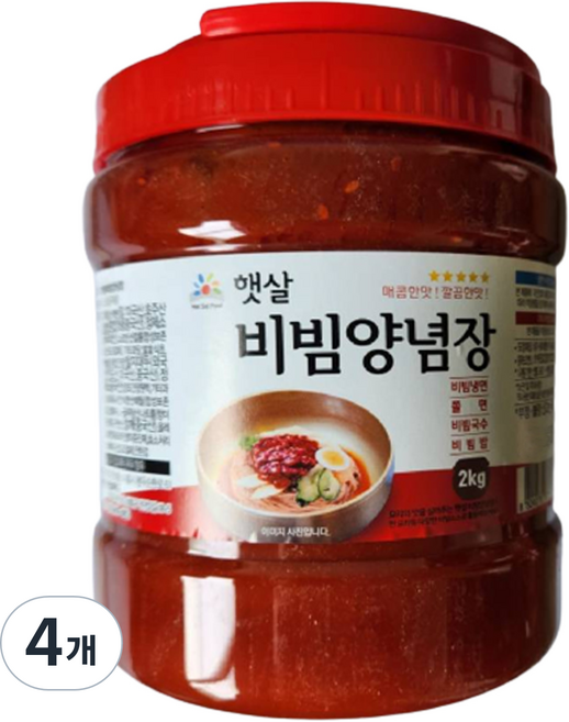 햇살 비빔 양념장, 2kg, 4개