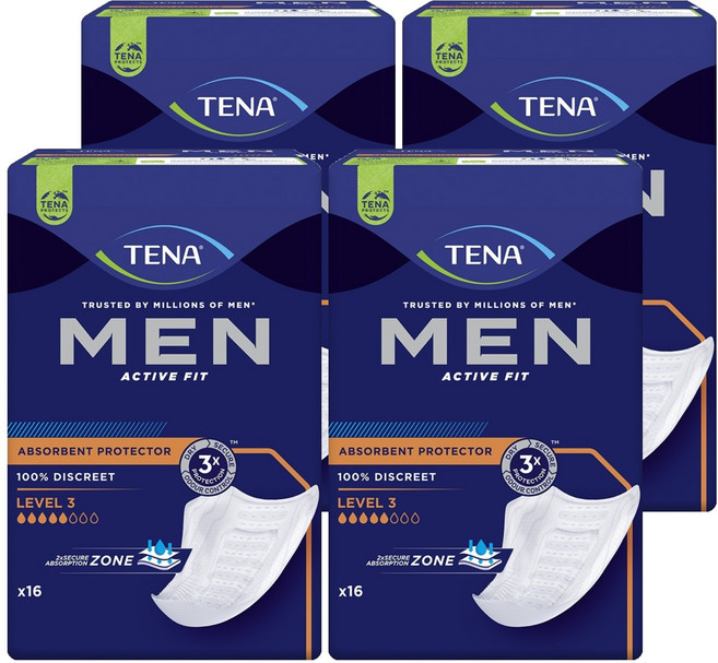테나 남성용 패드형 성인기저귀, 16개입, 4개