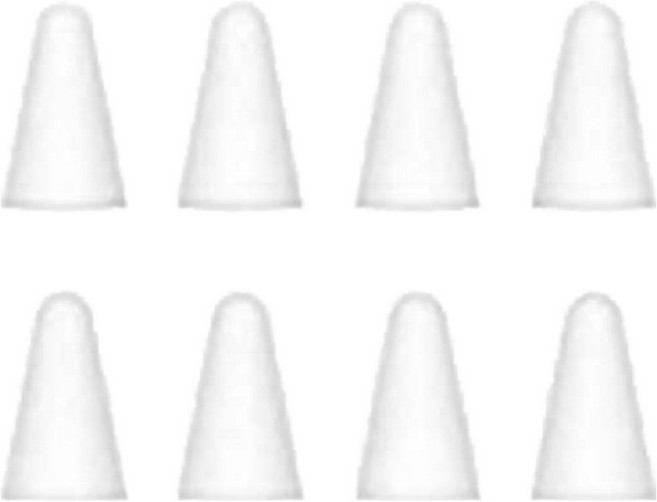 텐브릿지 무소음 애플펜슬펜촉 팁 커버 케이스 애플펜슬펜촉, 화이트, 8개