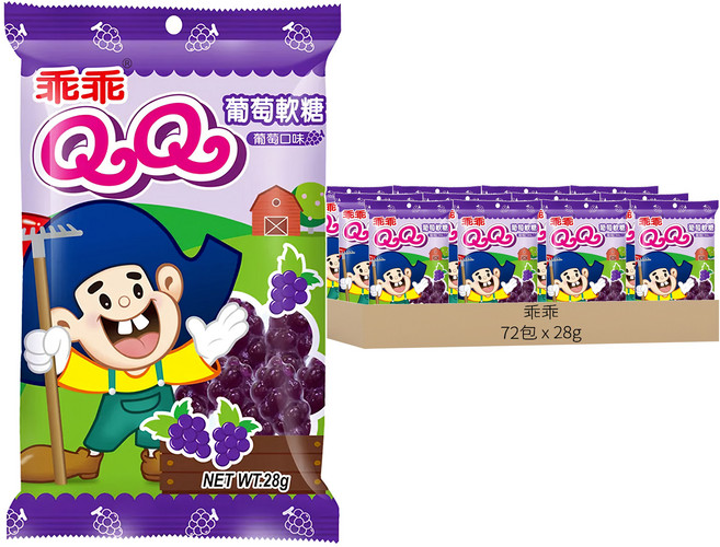 乖乖 QQ葡萄軟糖, 28g, 72包