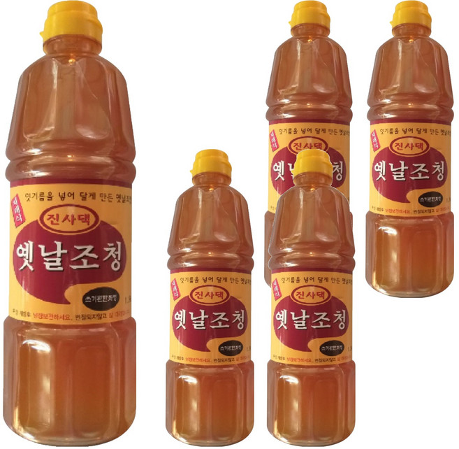 한강 진사댁 재래식 옛날 조청, 1.2kg, 5개