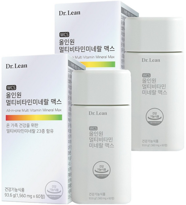 닥터린 올인원 멀티비타민미네랄 맥스, 60정, 2개