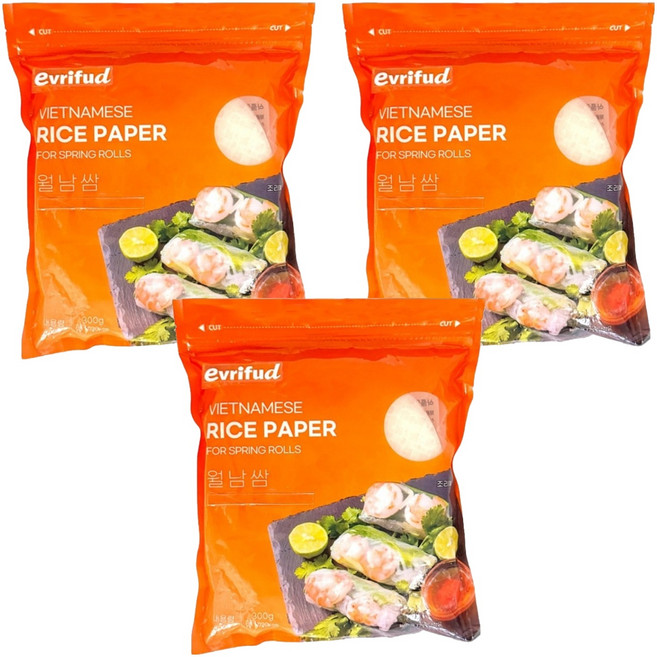 Cook Shop 圓形越南春捲米紙, 300g, 3個