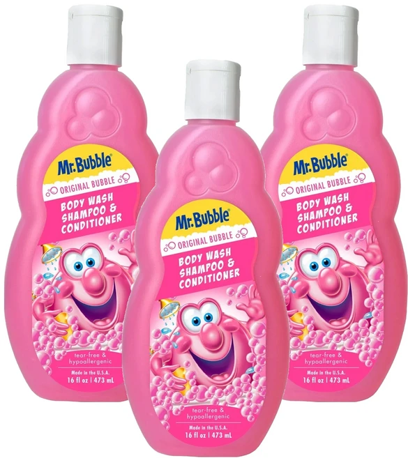 미스터버블 오리지널 3in1 올인원클렌저 딸기향, 473ml, 3개 - 쿠팡