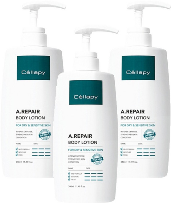 셀라피 에이리페어 바디로션, 340ml, 3개