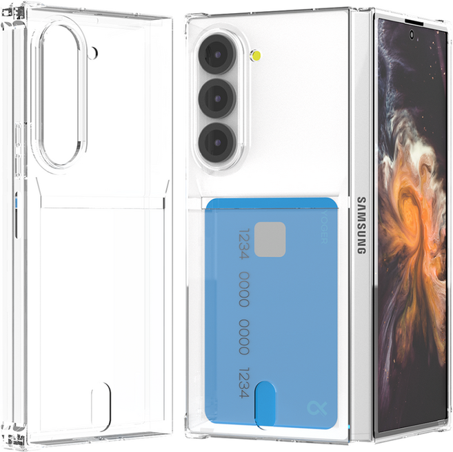 요거 클리어 카드 수납 젤리 휴대폰 케이스