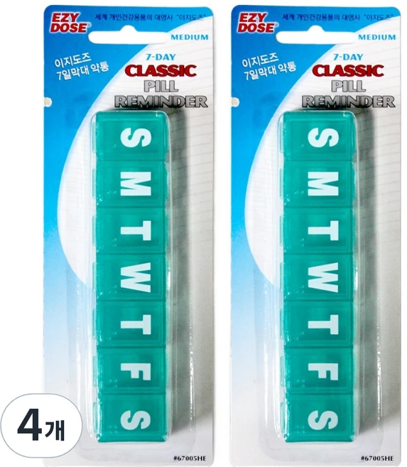 이지도즈 7일 막대약통 랜덤발송 중, 4개 - 쿠팡