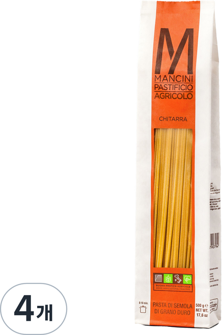 만치니 키타라 파스타 C2, 4개, 500g