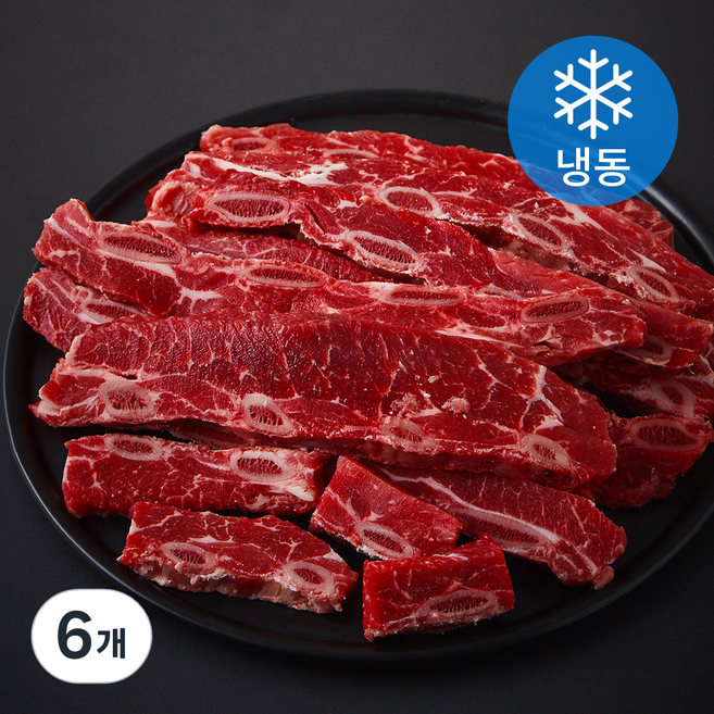 굿미트찹 호주산 우척갈비 LA용 1cm (냉동), 1kg, 6개