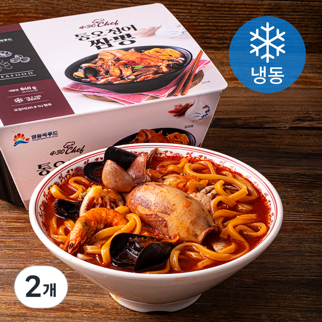 영동씨푸드 430chef 통오징어 짬뽕 (냉동), 840g, 2개