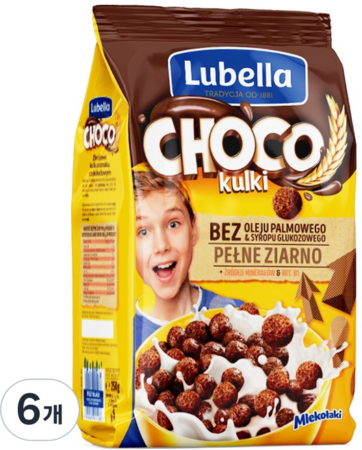 루베라 초코볼 시리얼, 6개, 250g