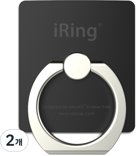 아이링 매스티지 스마트링, 매트블랙, 2개