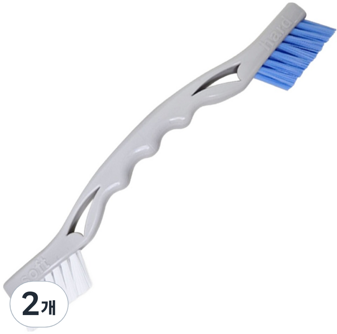 월드크린 소하 더블헤드 이중 청소솔, 혼합색상, 2개