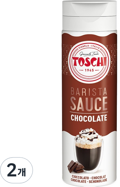 토스키 초콜릿 소스, 500g, 2개