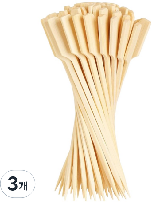 Apnalchangchang 多用途竹柄烤肉串 20cm, 100入, 3個