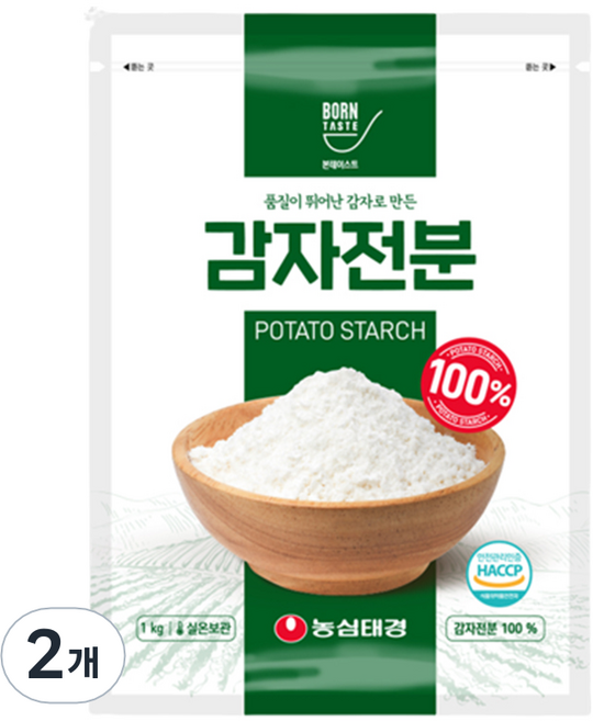 본테이스트 100% 감자전분, 1kg, 2개