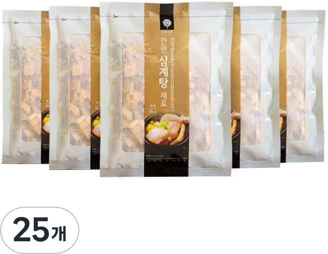 몸애조화 간편 삼계탕 재료, 30g, 25개