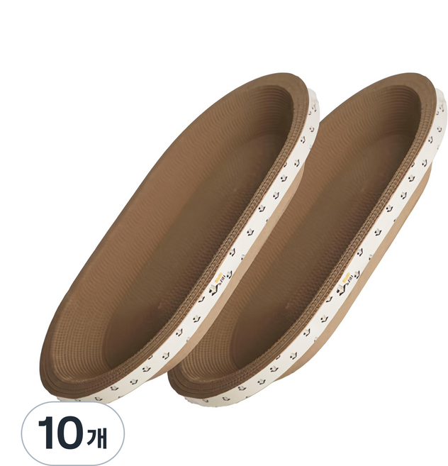 멍냥이노리터 고양이 타원형 스크래쳐, 우드, 10개