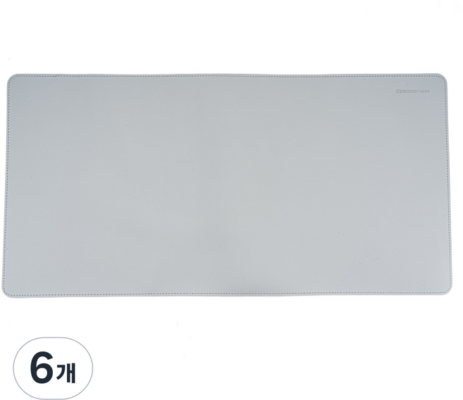 구스페리 가죽 키보드 마우스 장패드, 라이트그레이, 6개