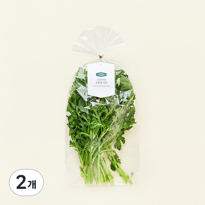 프리미엄 친환경 쑥갓, 150g, 2개