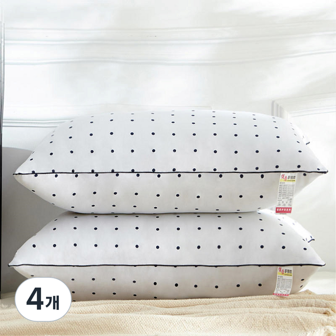 레인보우 클래식 라인 베개 700g, 사랑, 4개