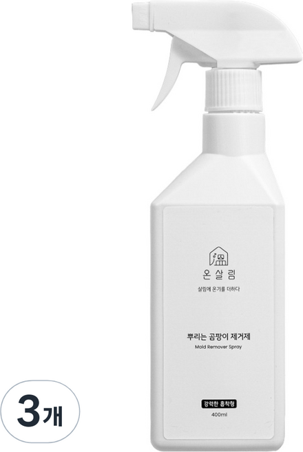 온살림 뿌리는 곰팡이 제거제, 3개, 400ml