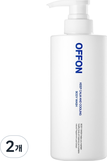 오프온 킵 캄 앤드 쿨링 바디워시 아쿠아플로럴향, 500g, 2개
