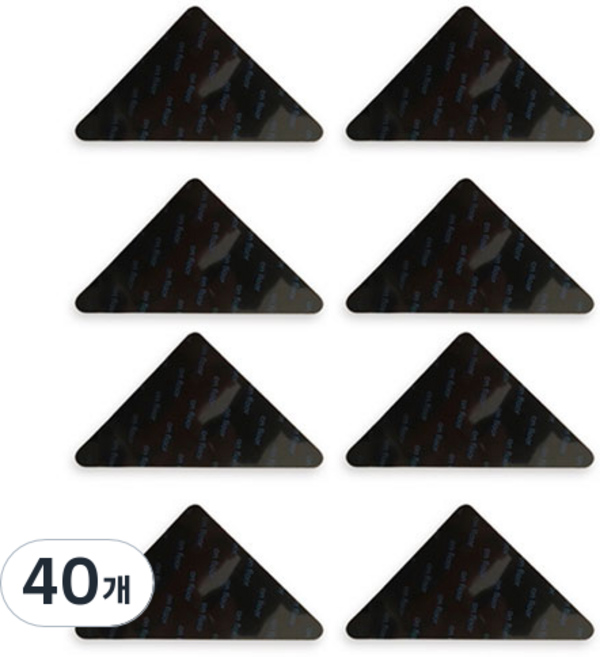 생활살림 이불 러그 밀림방지 양면 젤 패드 삼각형, 40개