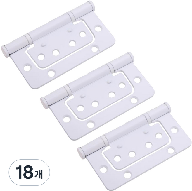 방문용 4인치 이지경첩 화이트, 18개