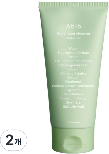 아비브 아크네 폼 클렌저 어성초, 150ml, 2개