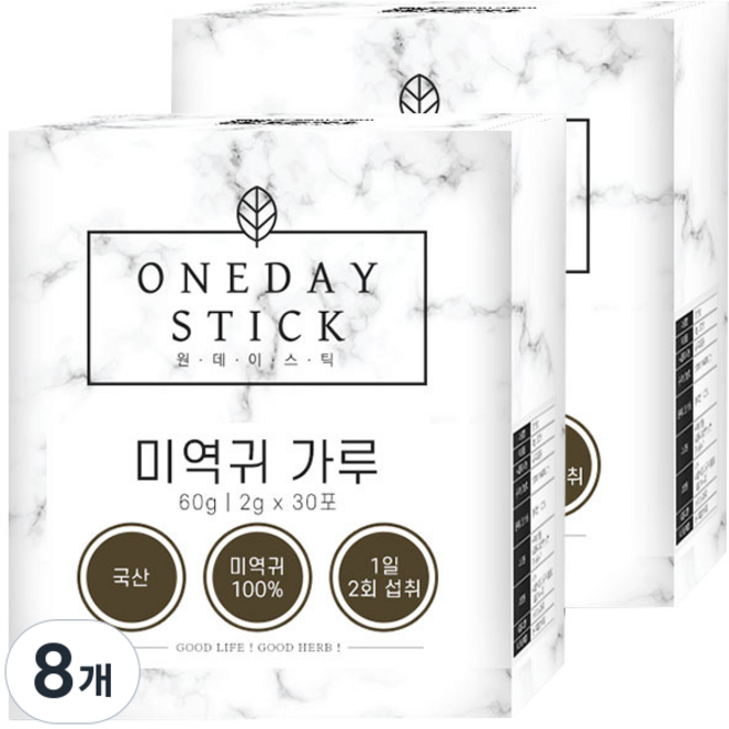 joeunyakcho Good Herb 一日棒 海帶芽粉末 粉末 條 30入, 60g, 8個