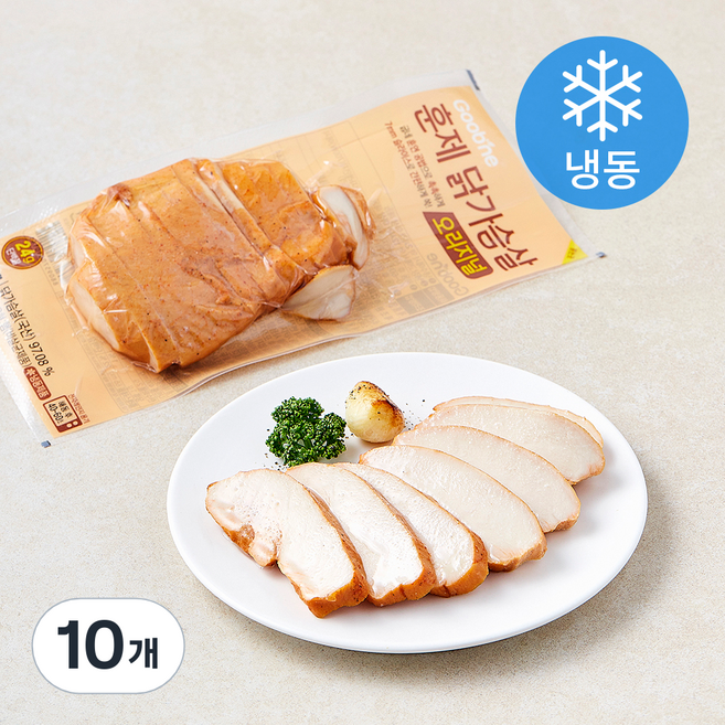 굽네 훈제 슬라이스 오리지널 (냉동), 100g, 10개, 1개입