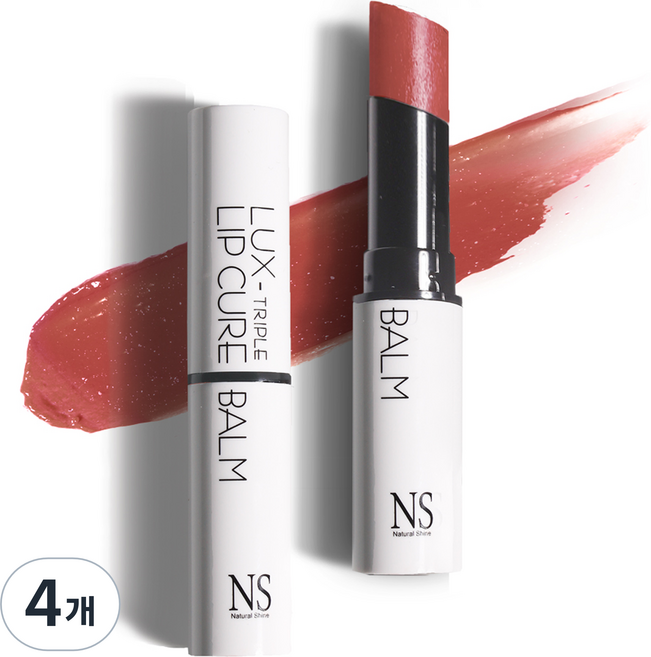 네츄럴샤인 럭스 트리플 글로시 립큐어밤, 헤스티아, 5g, 4개