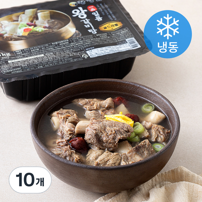 황장군 일품 왕갈비탕 골드라벨 (냉동), 1kg, 10개