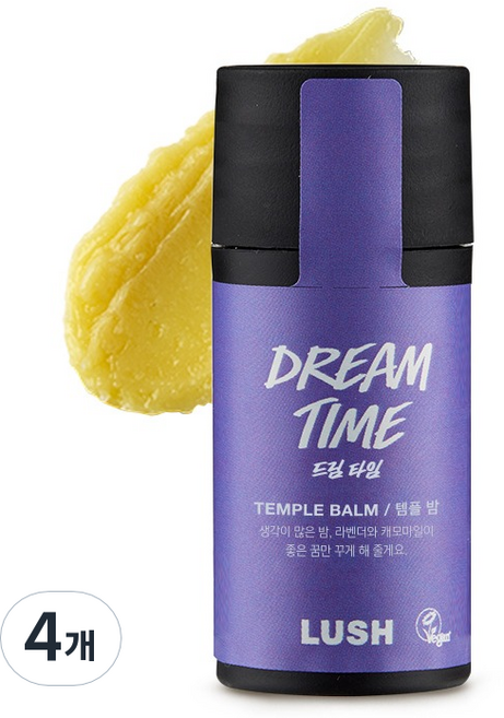 러쉬 드림 타임 템플 밤 라벤더 캐모마일, 11g, 4개