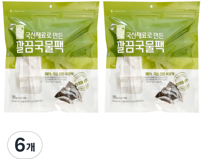 해심 깔끔 국물팩 10p, 150g, 6개