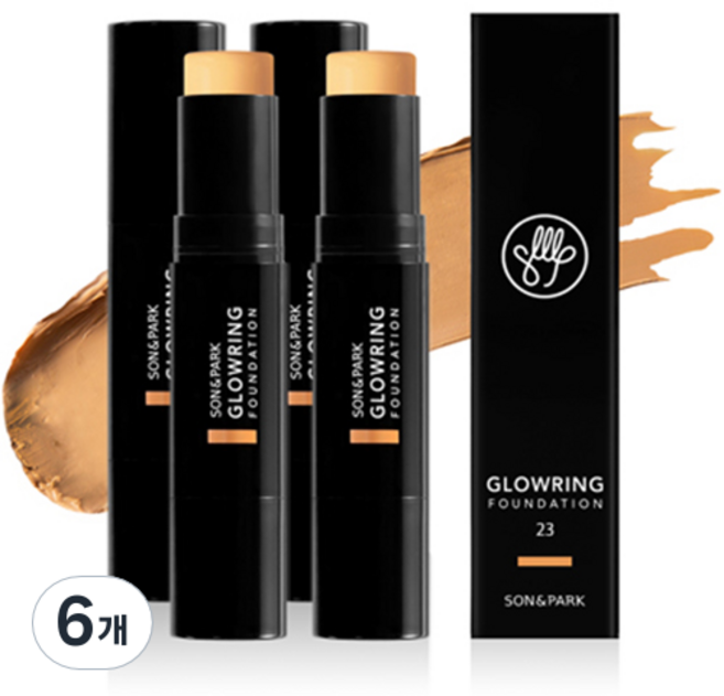 손앤박 글로우 링 스틱 파운데이션 12g, 23호 내추럴, 6개