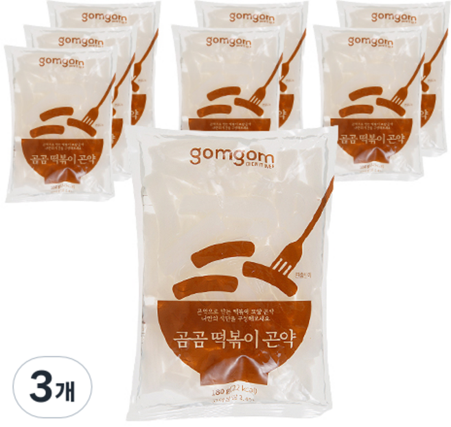 곰곰 떡볶이 곤약, 1.44kg, 3세트