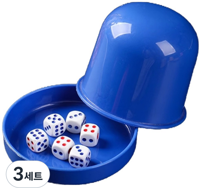 管家聚會骰子遊戲組, 3套, 藍色